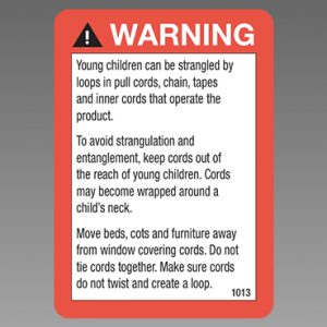 CHILD SAFETY WARNING STICKER